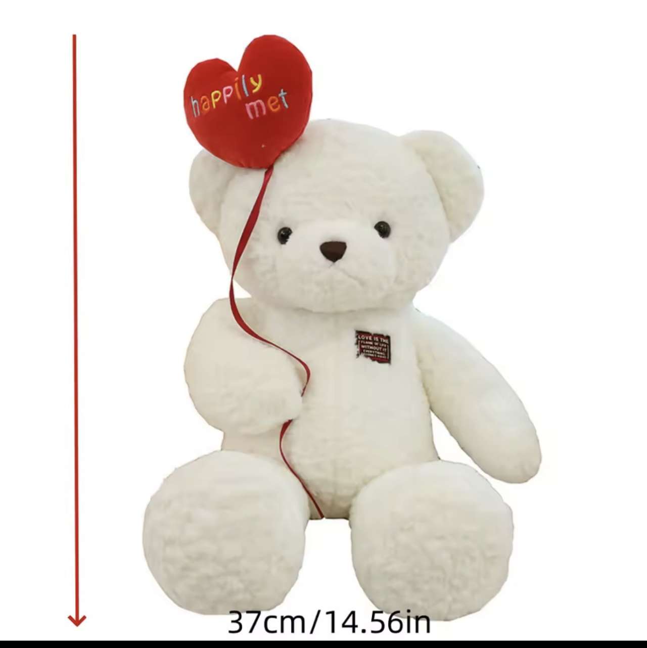 1pc 37cm/14.56in Love confession Teddy bear