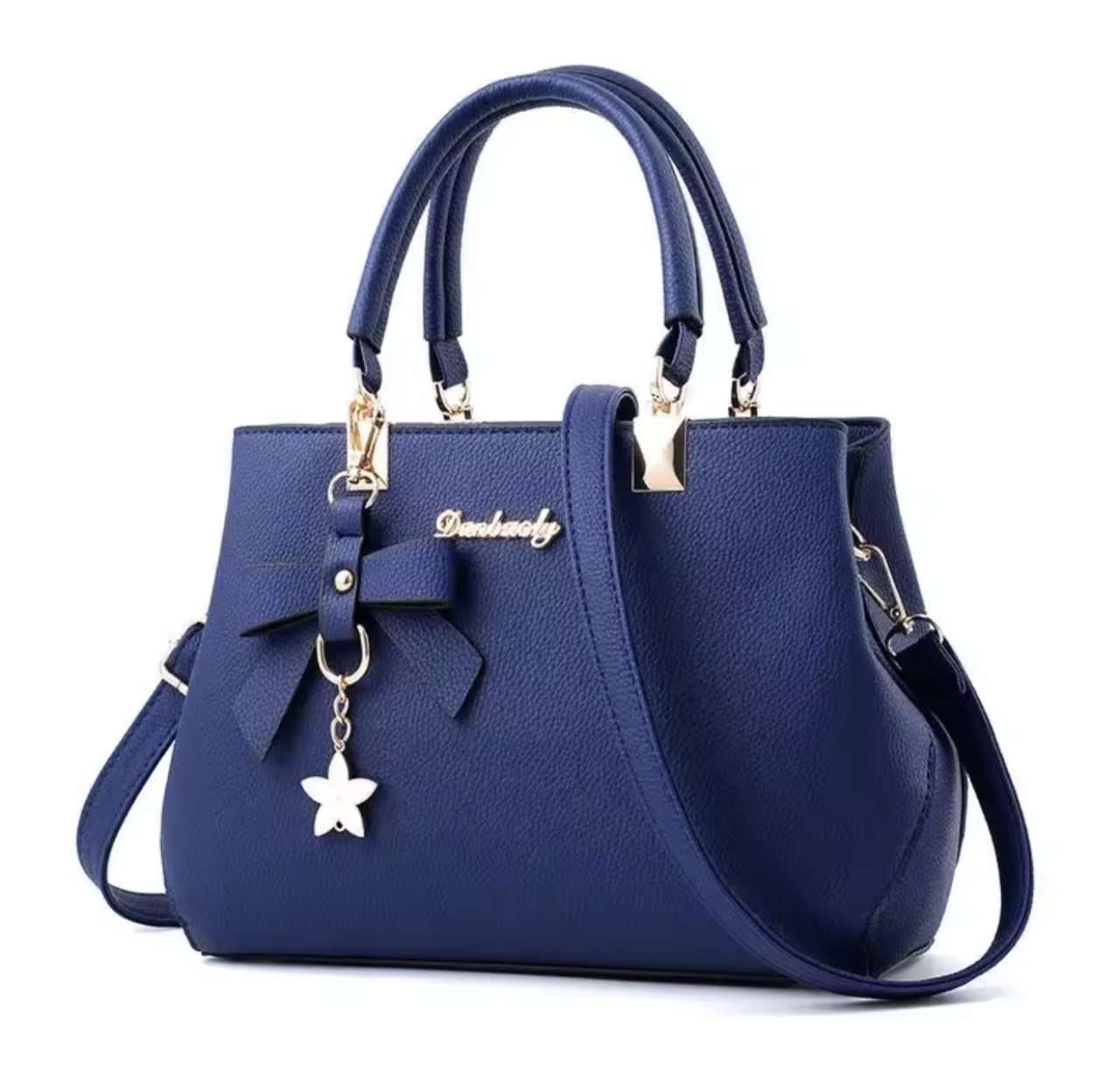 Women Messenger Bags With Flower Pendant Office Ladies Fashion Totes Pure Handbag For Female New Cro