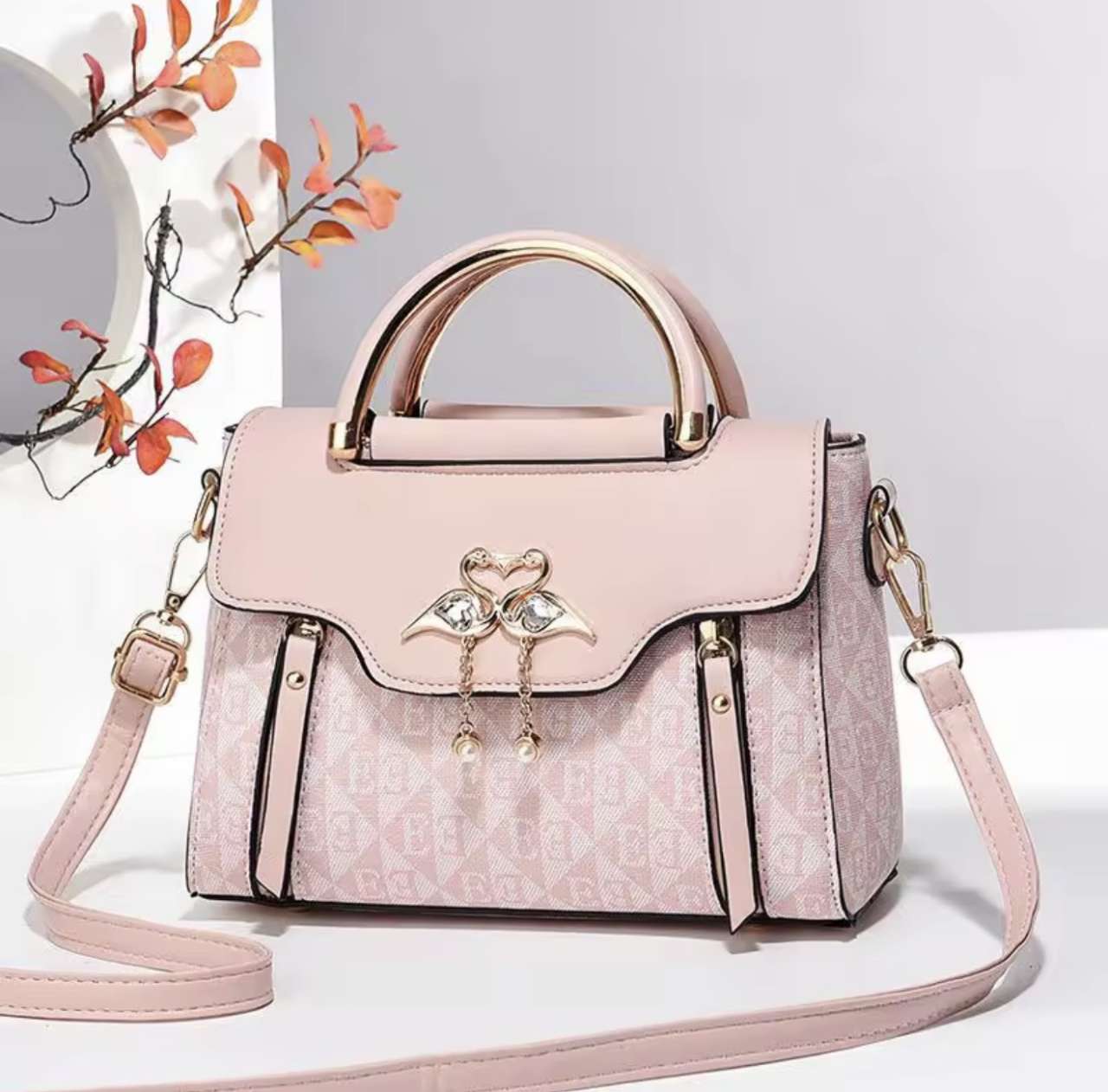 High Quality Bags Fashion Print Leather Shoulder Bag Luxury Design Shoulder Bag Elegant Small Square