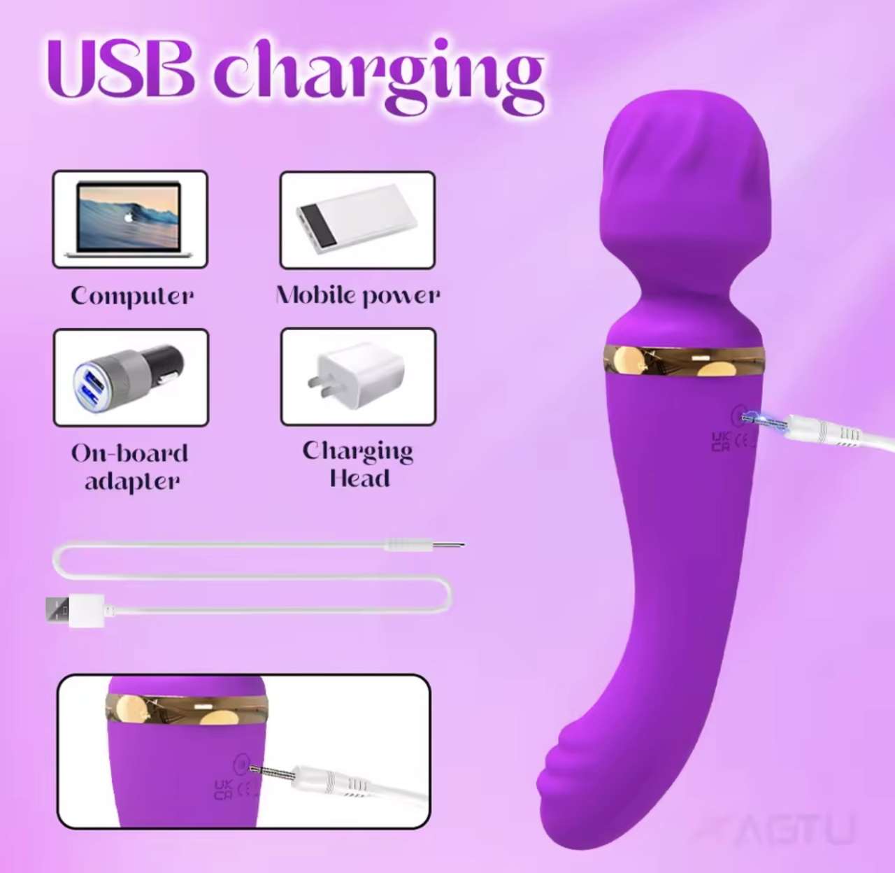 Powerful Ava Bar Vibrator Wand Dildos Sex Toys for Woman Dual Motor Clit G-Spot Clitoris Stimulator 