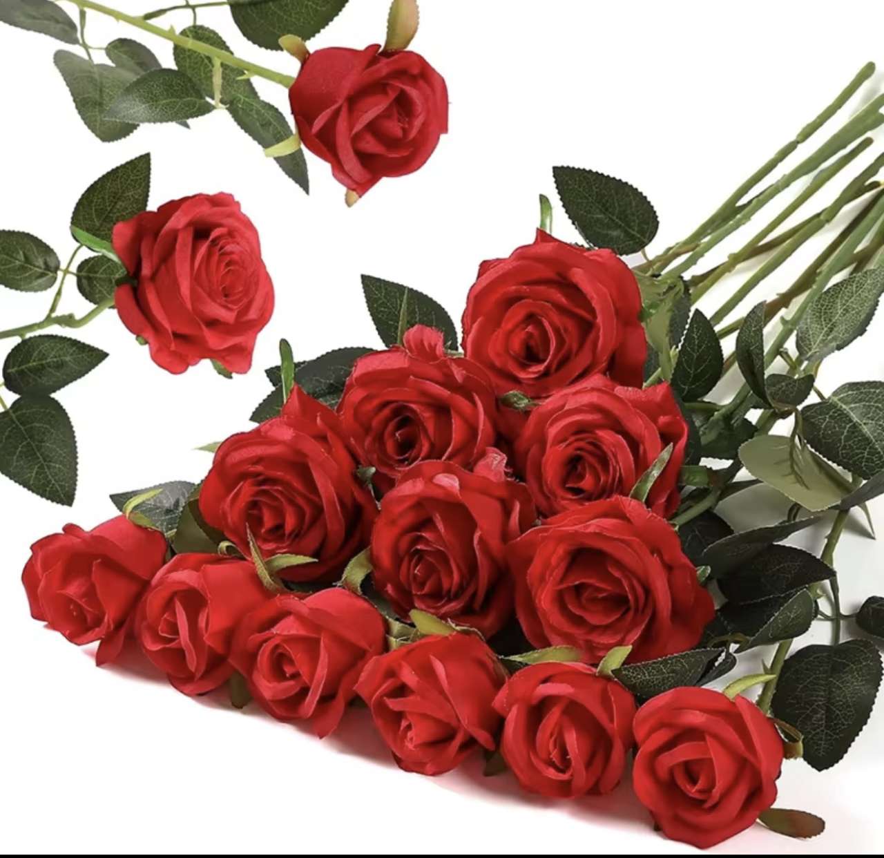 10/20pcs rose artificial flowers rose branch artificial red rose realistic fake rose wedding party r
