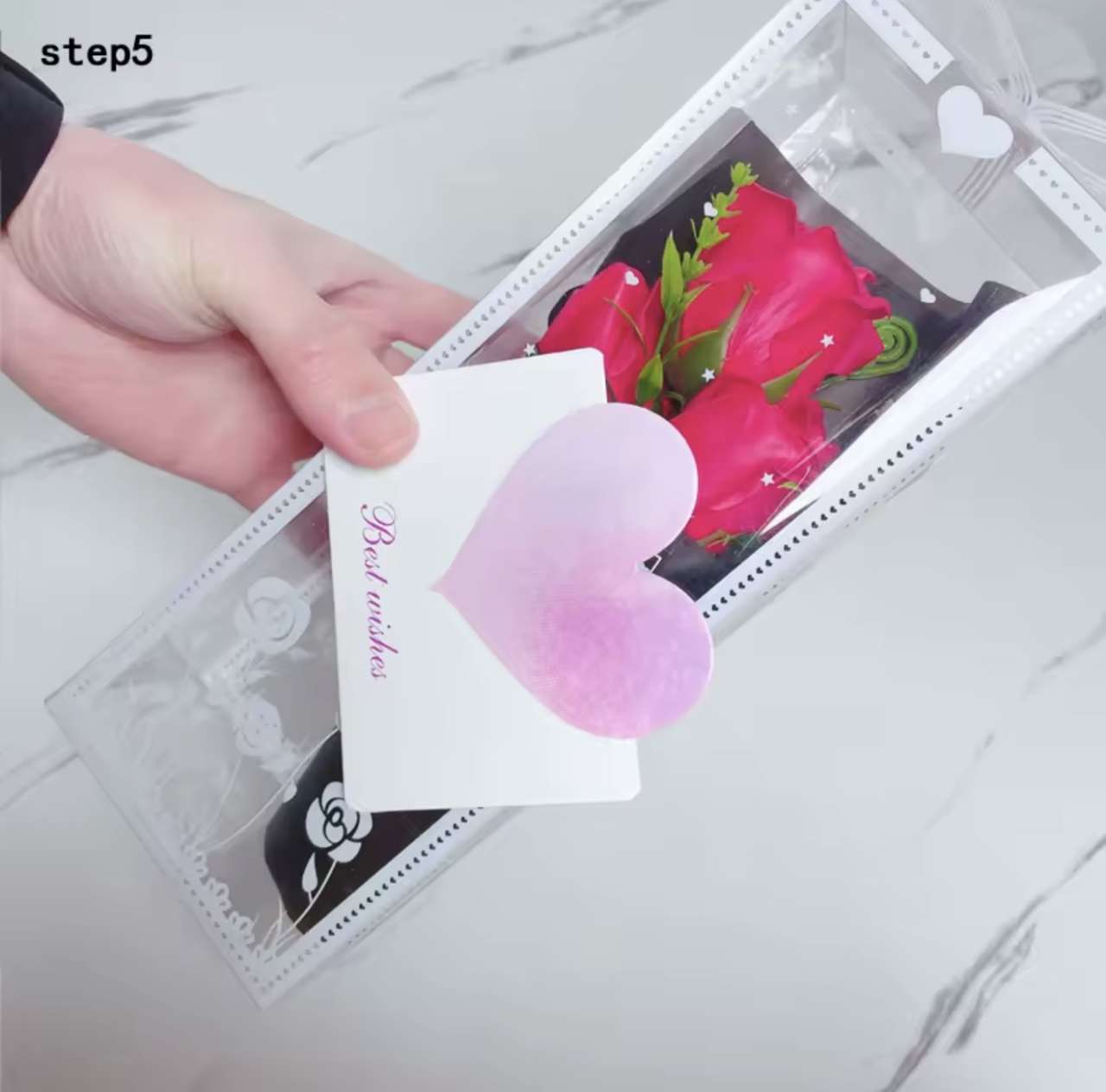 Valentine Day Gift Artificial Flower Rose Soap Bouquet Gift Box Flower Creative Valentine'S Day Gift