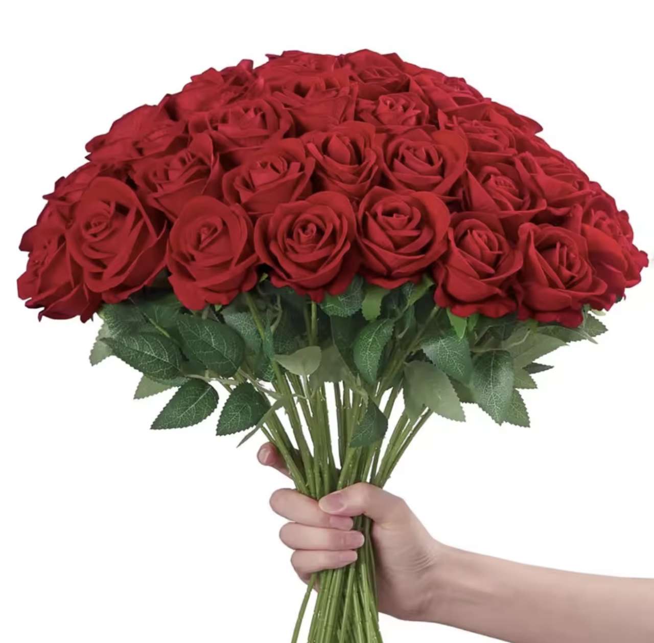 1~20pcs Artificial rose decoration Red rose Realistic artificial flowers Fake flowers Wedding dining