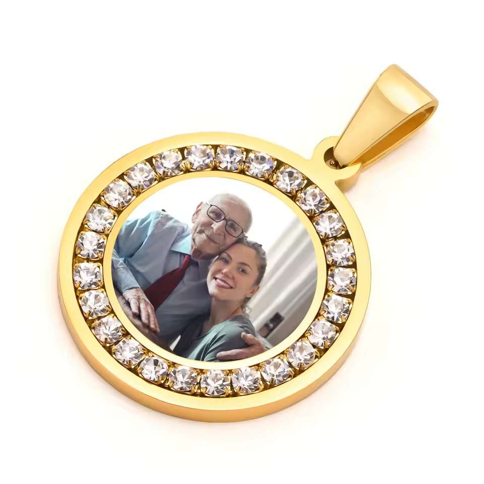 Photo Necklace, Picture Pendant for Men Women ,Personalized Custom Memory Necklaces
