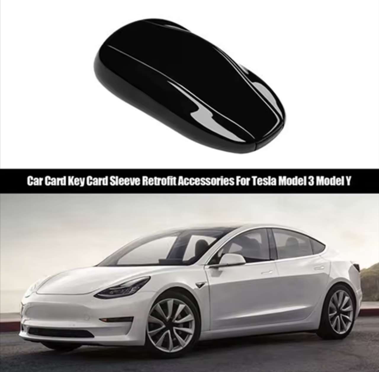 Tesla Model Y Model 3 Compatible Smart Remote Control Car Key Replacement Accessories Key Card Car M