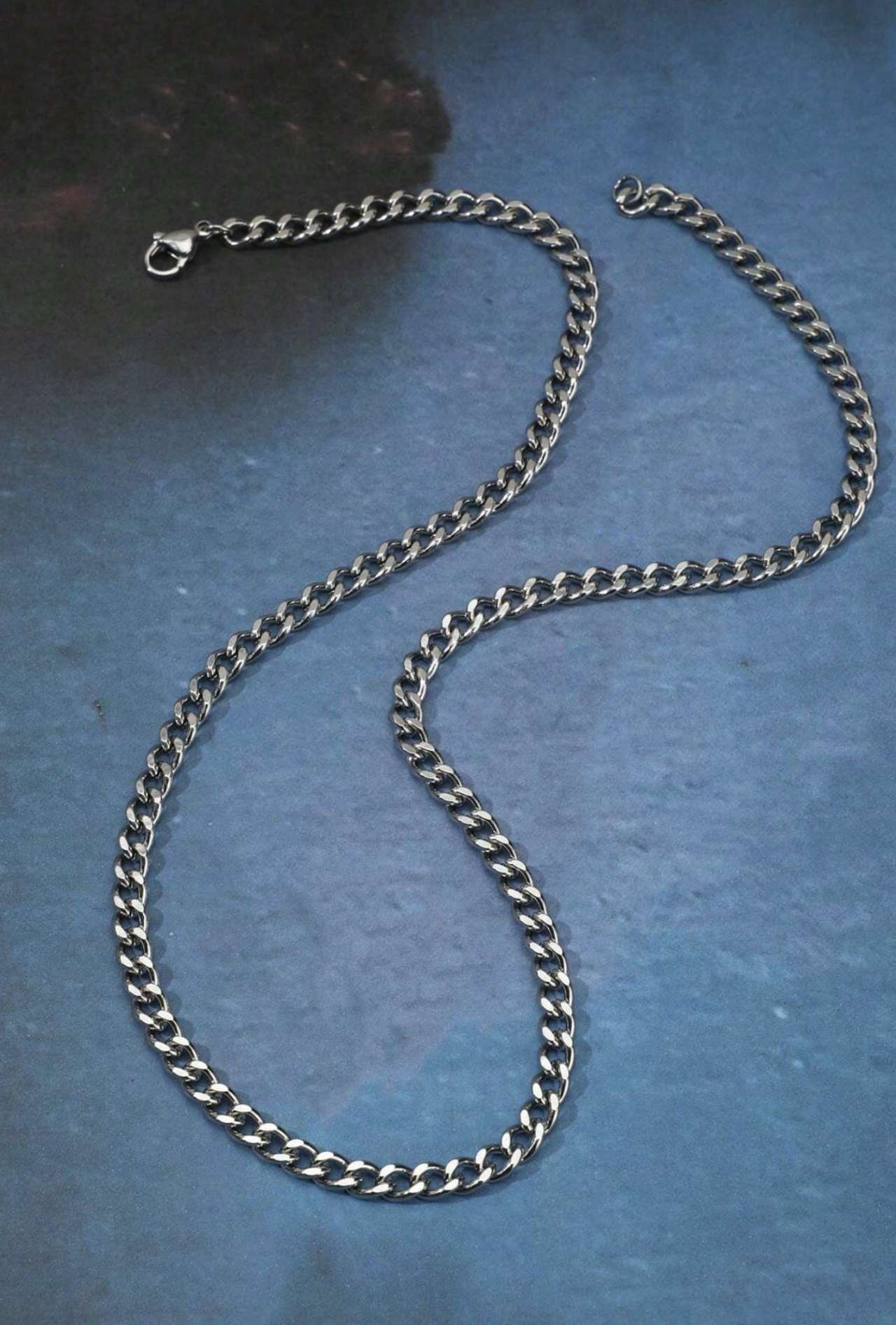 Minimalist Stainless Steel Cuban Link Necklace For Men, Hip Hop Versatile Accessory