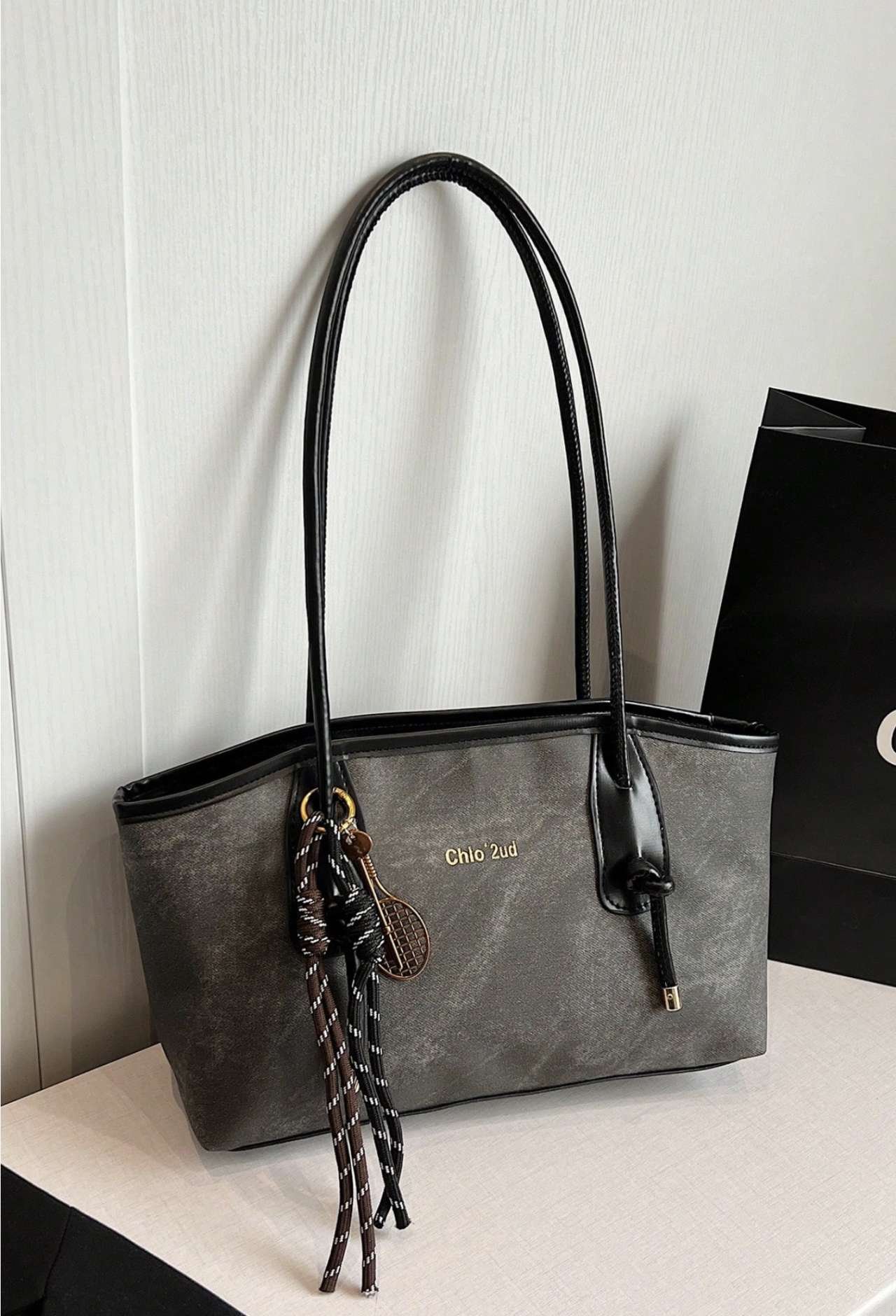Solid Color PU Leather Retro Simple Versatile Women's Tote Bag, Large Capacity Daily Travel Must-Hav