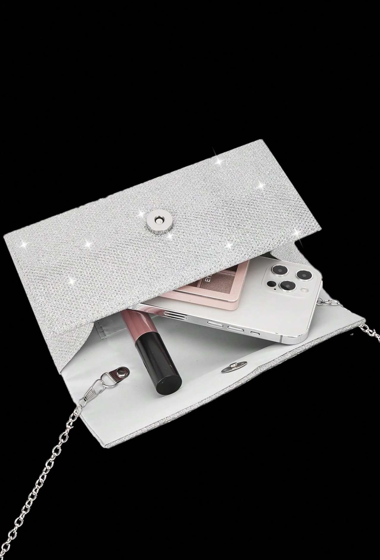 New Crystal Evening Clutch, Sparkling Women's Handbag, Women's Party Bag, Luxury Envelope Bag, Weddi