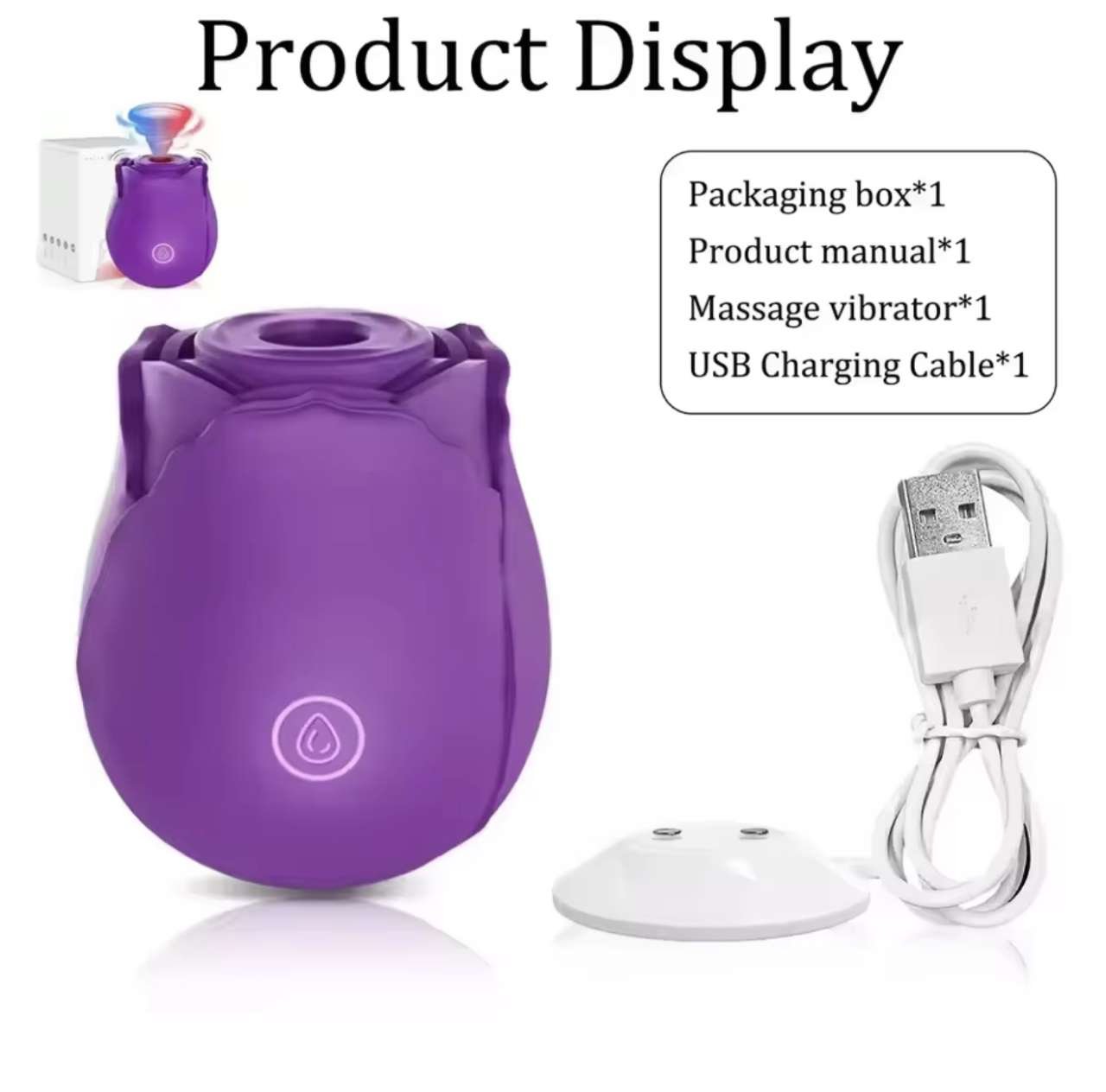 Powerful Sucking Vibrator and Vacuum Clitoris Stimulator for Women, Female Oral Nipple Clit Sucker, 